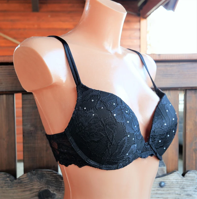 Schalen BH, After Eden, Spitze, schwarz, Push Up