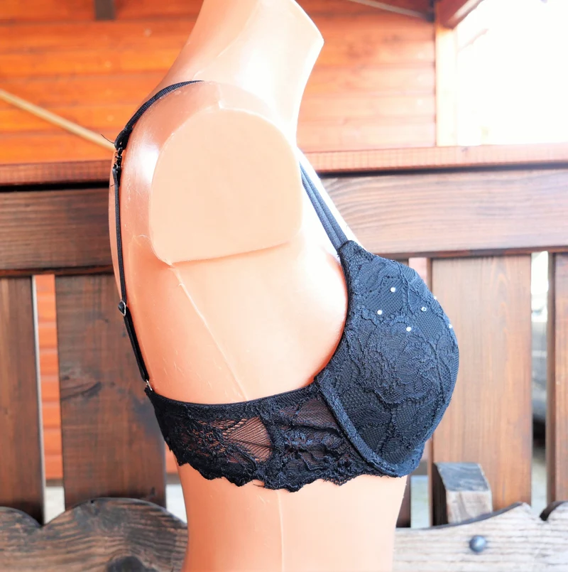 Schalen BH, After Eden, Spitze, schwarz, Push Up