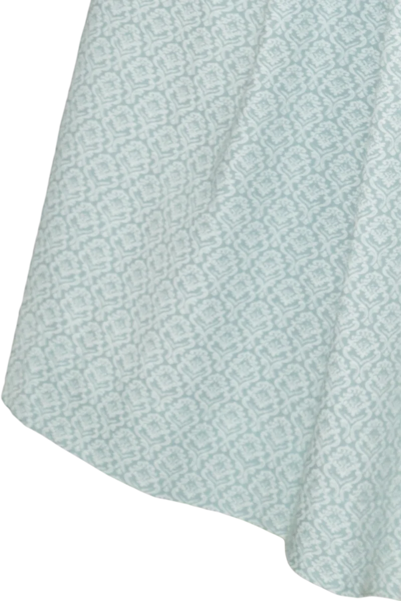 Dirndl aus reiner Baumwolle in Midilänge 70cm - türkis