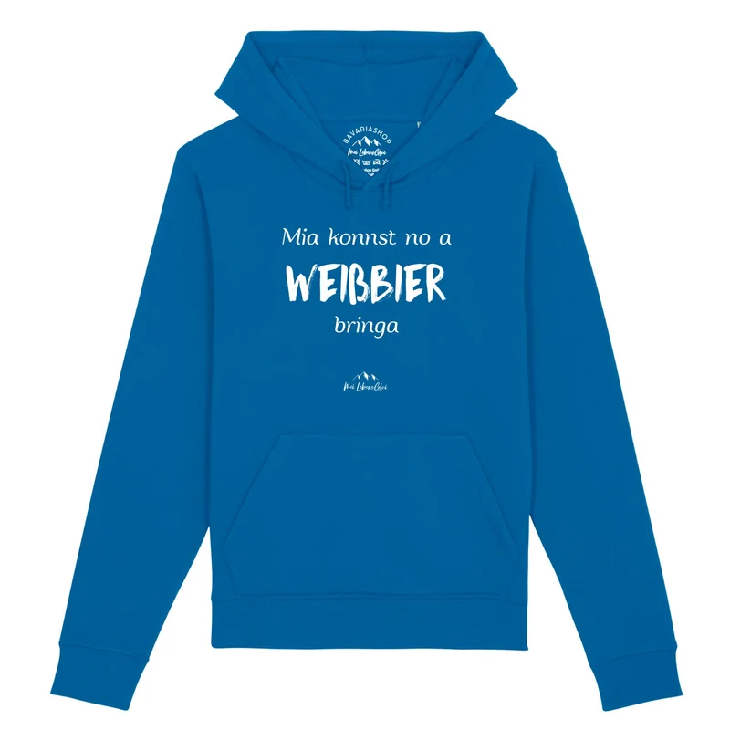 Herren Hoodie "Mia konnst no a Weißbier bringa"