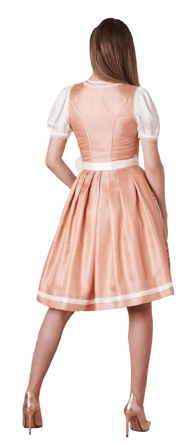 Dirndl Krüger Collection, Midi 70 cm, Mathea apricot, lachs