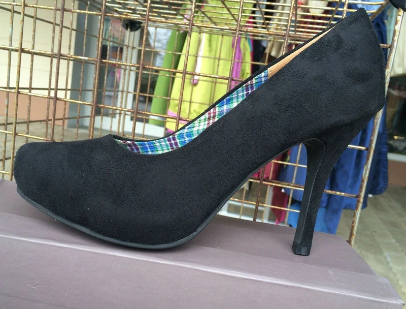 Pumps, Andrea Conti Schuhe, schwarz Velour