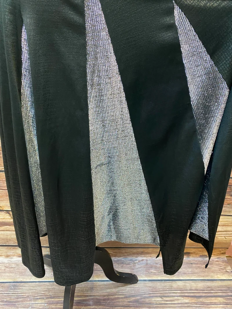 Vintage Rock schwarz mit Glanz-Einsätzen – 20er Jahre Stil Abendgarderobe Größe 48