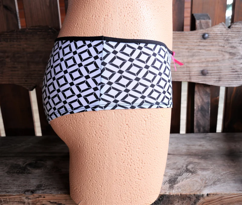 Panty Hipster, Slip, After Eden, schwarz/weiß, Grafikmuster
