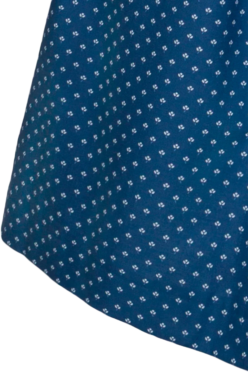 Langes Dirndl aus reiner Baumwolle - jeans