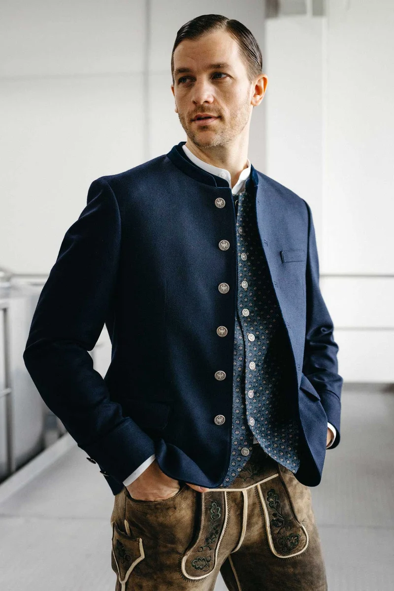 Janker Bogenhausen uni-blau
