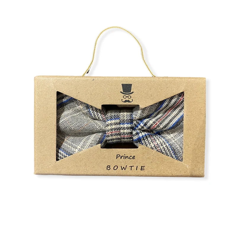 Prince Bowtie Fliege in braun karo