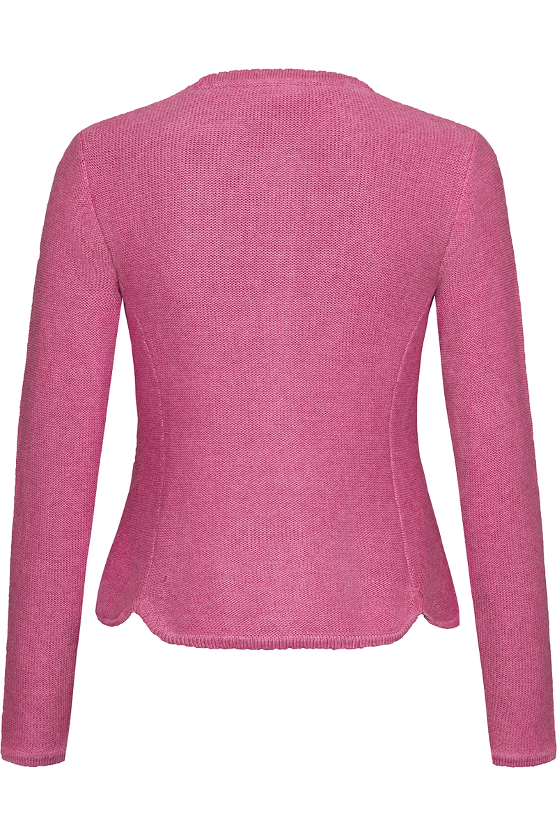 Damen Trachten-Strickjacke Dirndljacke - himbeere
