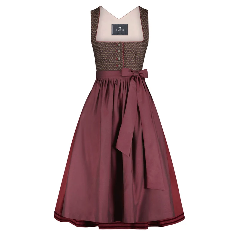 Dirndl Alexandra Rot (lang)