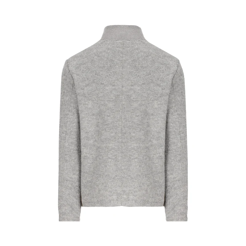 Jacke Lupoldo Ledermix in grau