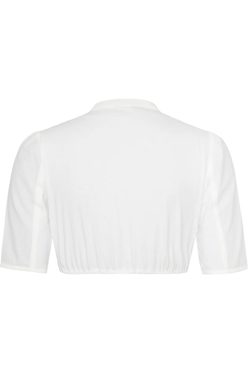 Dirndlbluse hochgeschlossen mit feiner Struktur