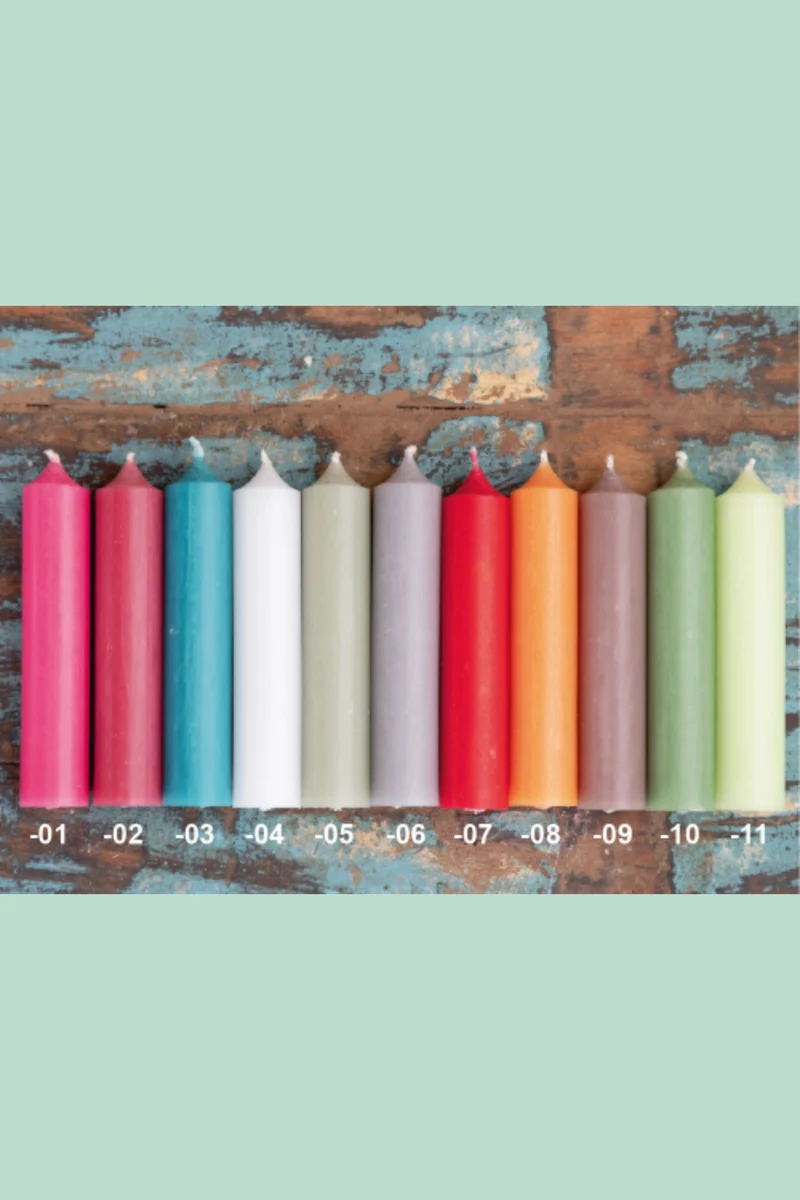 Mini Stabkerze - verschiedene Farben - Grün & Form - 8040 - Wohnen