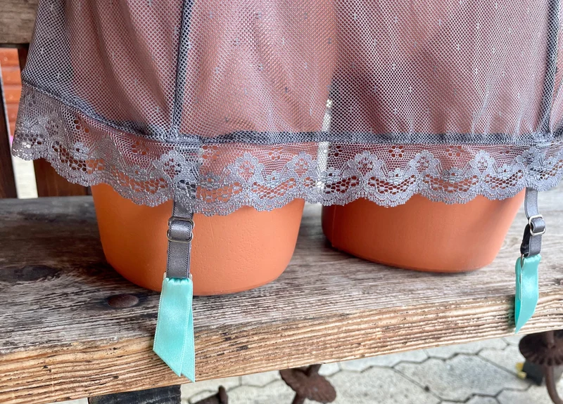 BH, Slipdress, After Eden, mint , grau, Spitze, Push up