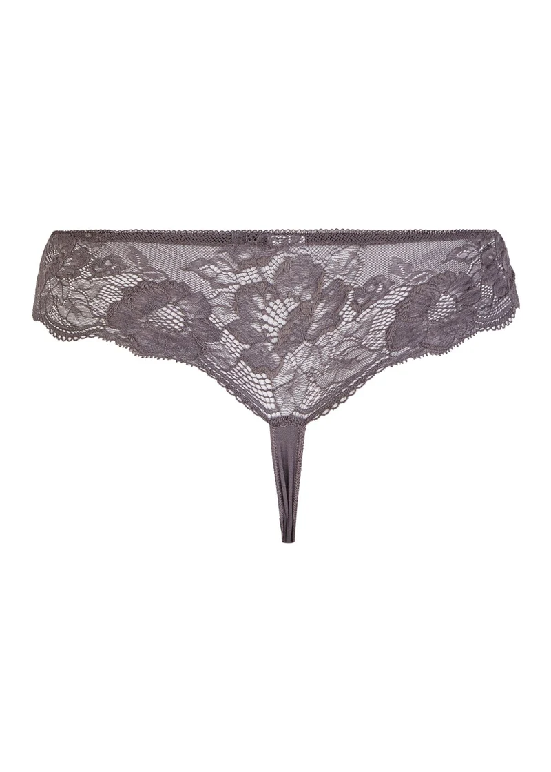 String Hipster, Nina von C., quarz, graubraun, Spitze