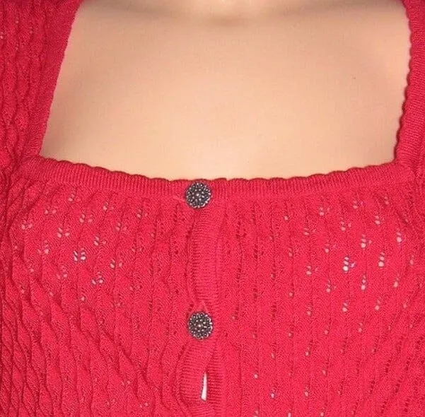 Trachten Jacke, Trentini, Strickjacke, rot, Trachtenjacke
