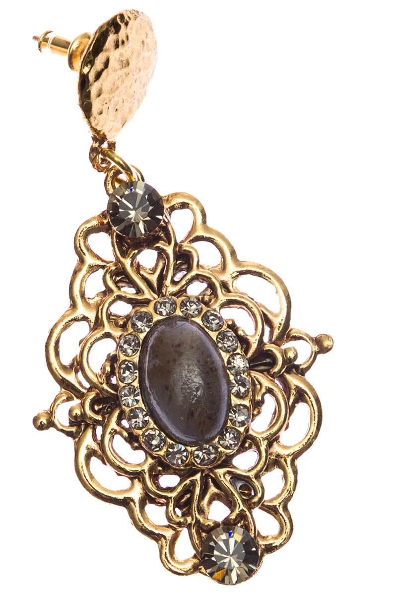 Damen Ohrringe lang in Ornamentform