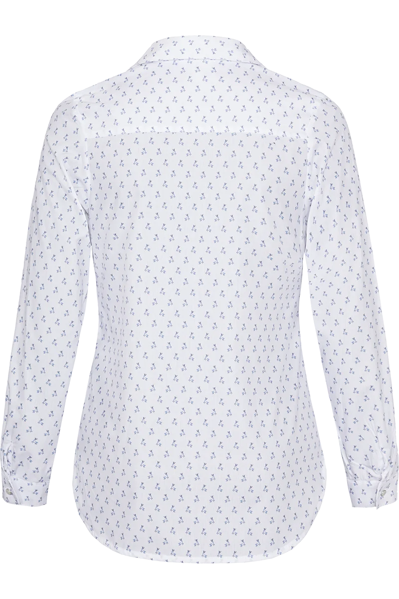 Damen Trachtenbluse mit Hirschdruck
