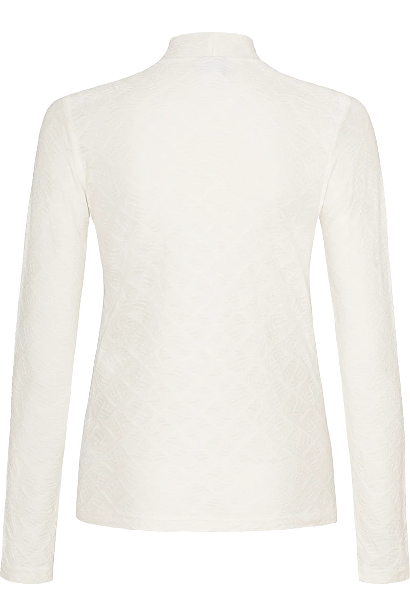 Damen T-Shirt Langarm mit Struktur