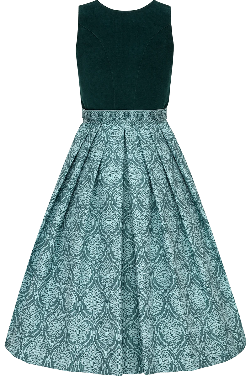 Midi-Dirndl mit Cordoberteil und Webrock