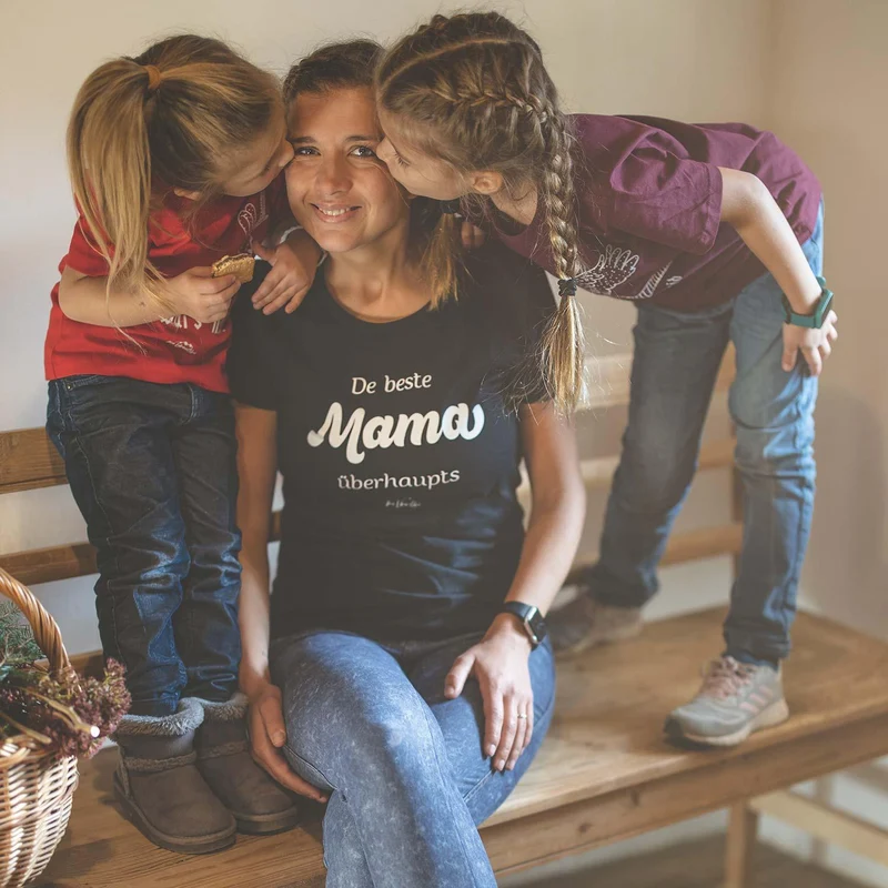 Damen T-Shirt "De beste Mama übahaupts"