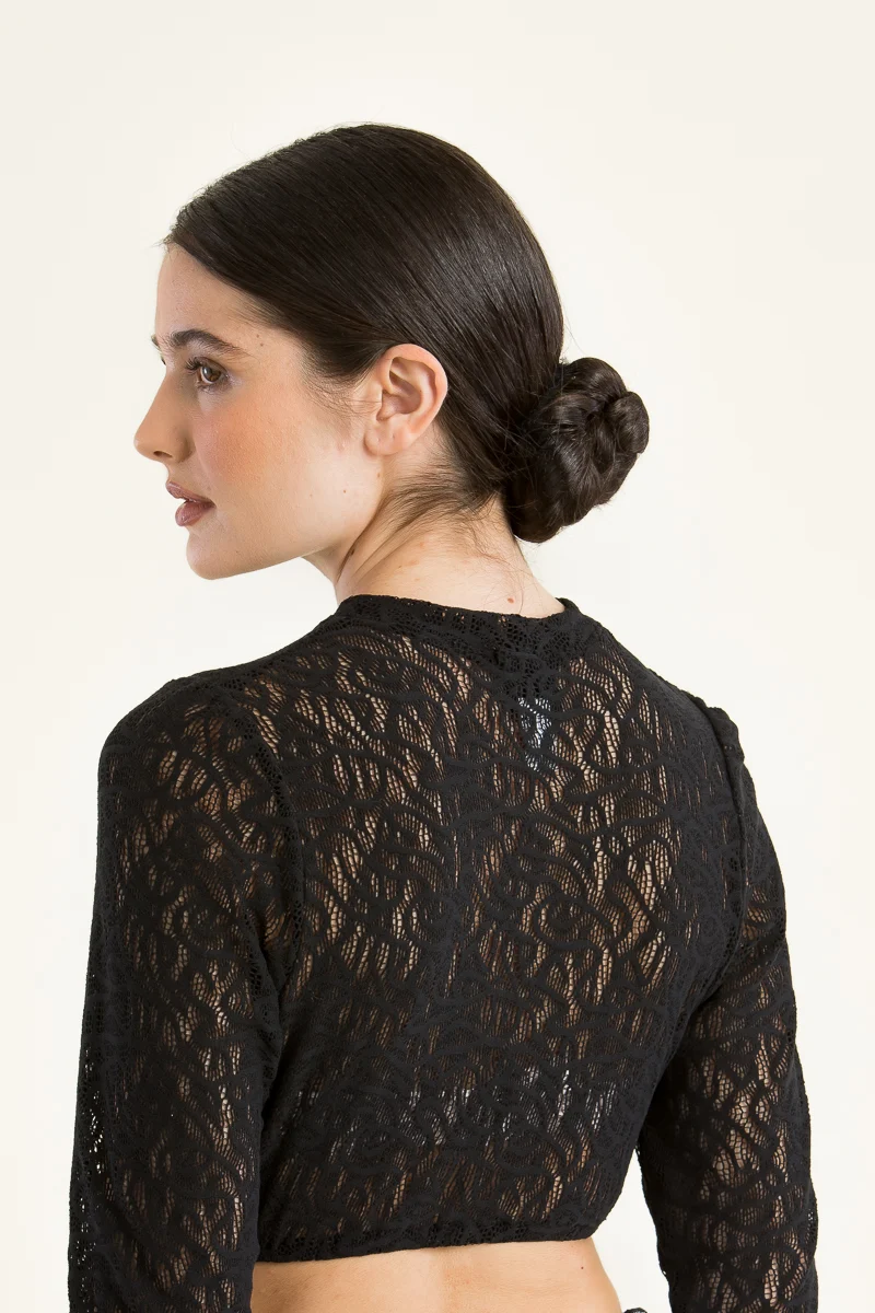 Hammerschmid Spitzen Dirndlbluse Alina schwarz