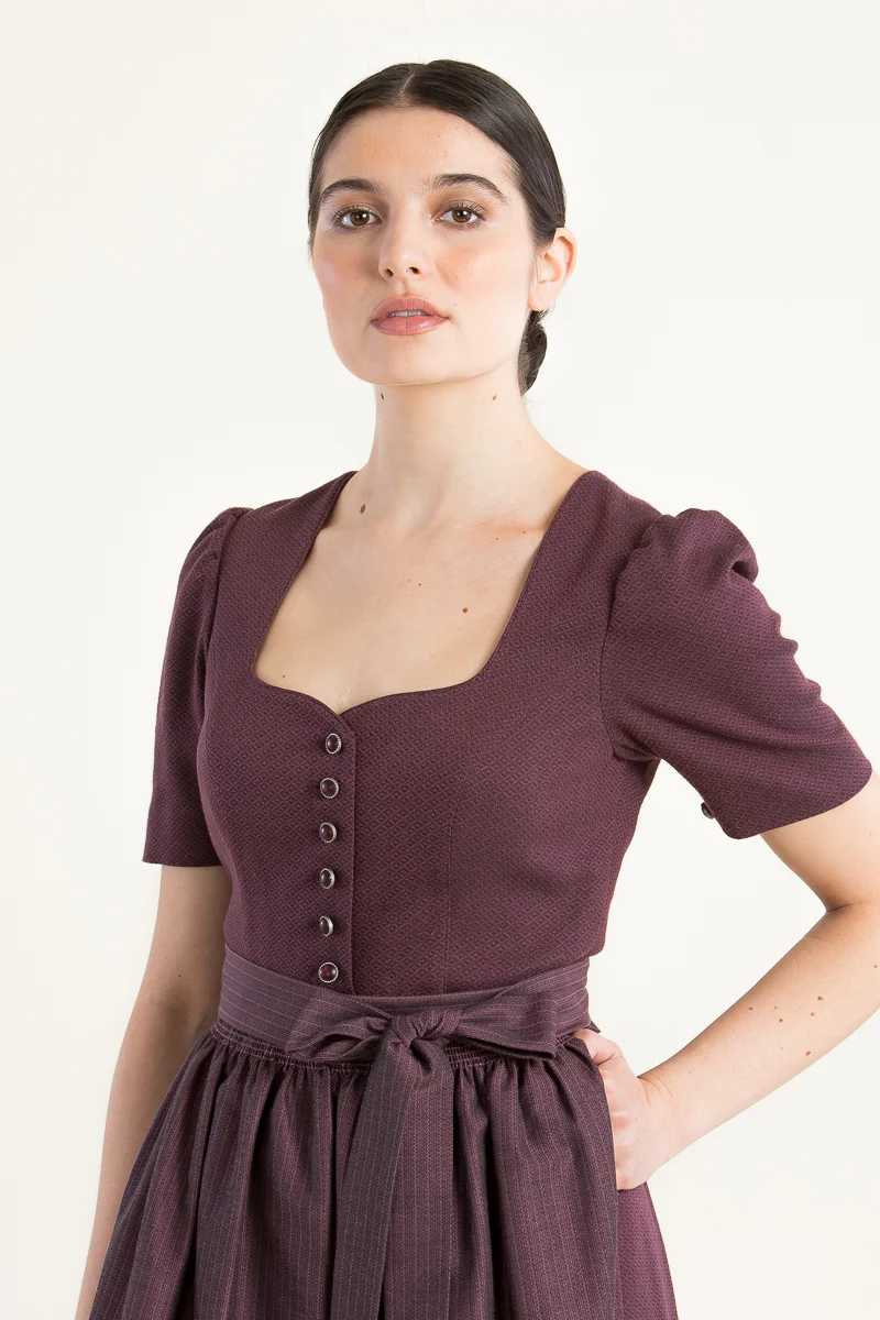 Wenger Dirndl Frieda weinrot