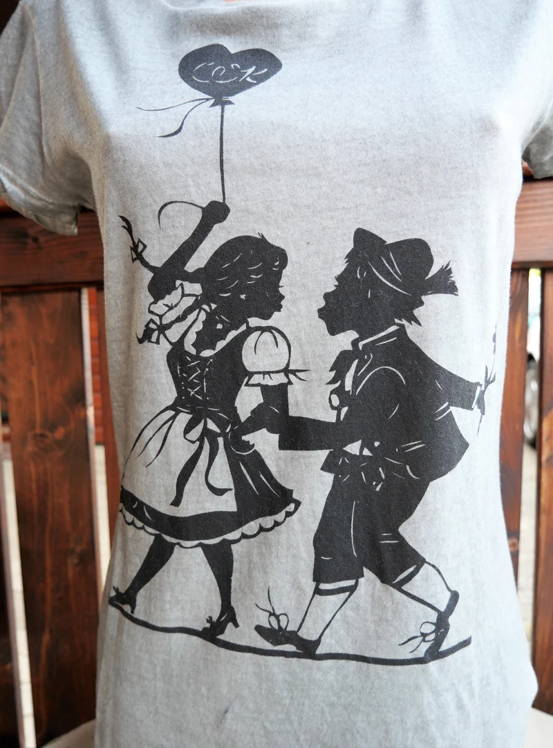 Trachtenshirt, Wiesnkönig, grau, Wiesn