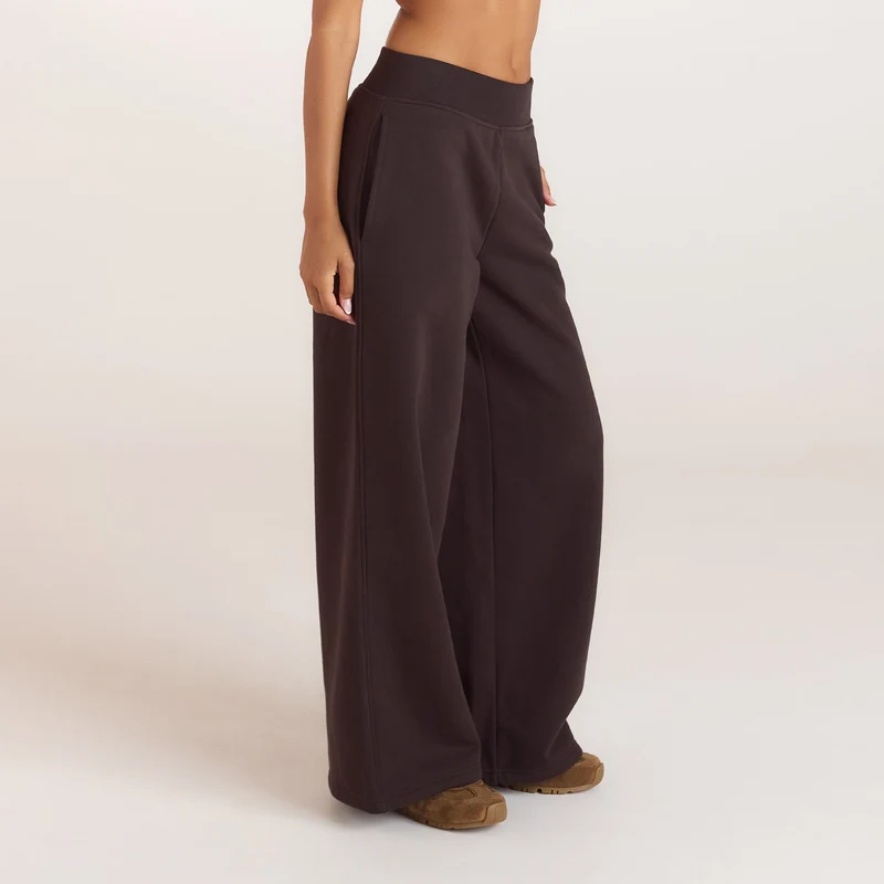 Joggers mit Geradem-Bein - Dunkle Schokolade