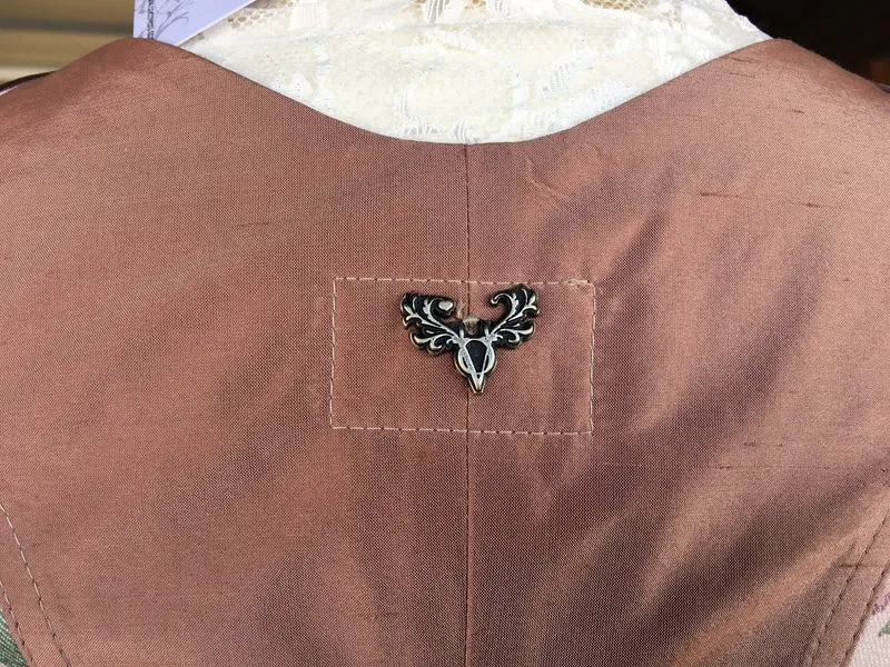 Dirndl 3-Teiler, CocoVero, beige, rosé, natur, Seide, Midi 60cm