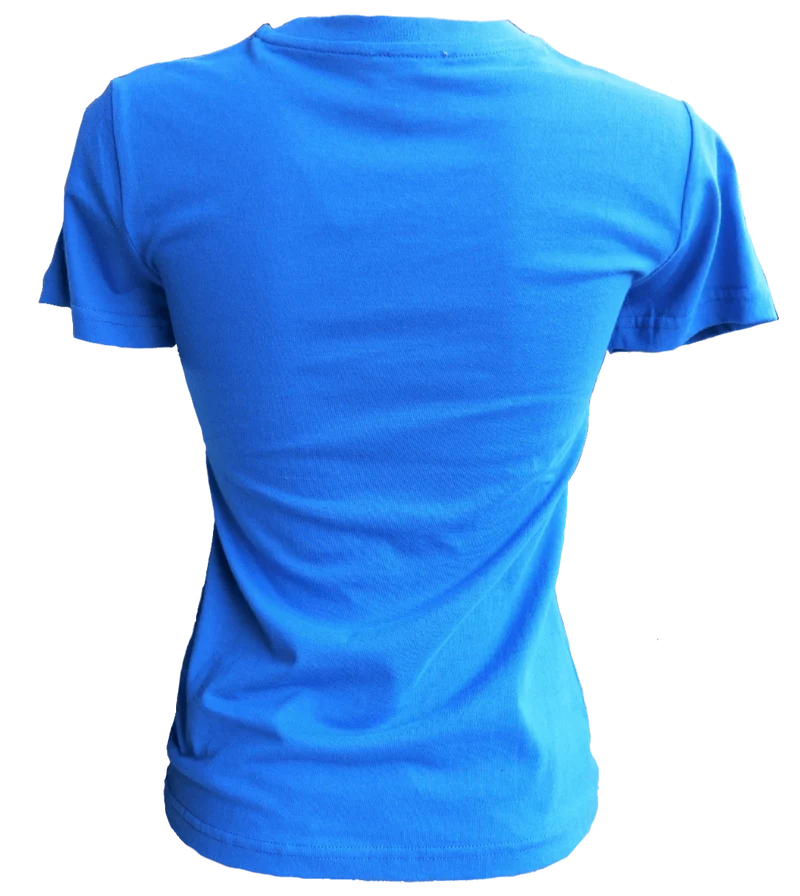Trachtenshirt, Tu Felix Austria, Blau, Herz, kariert