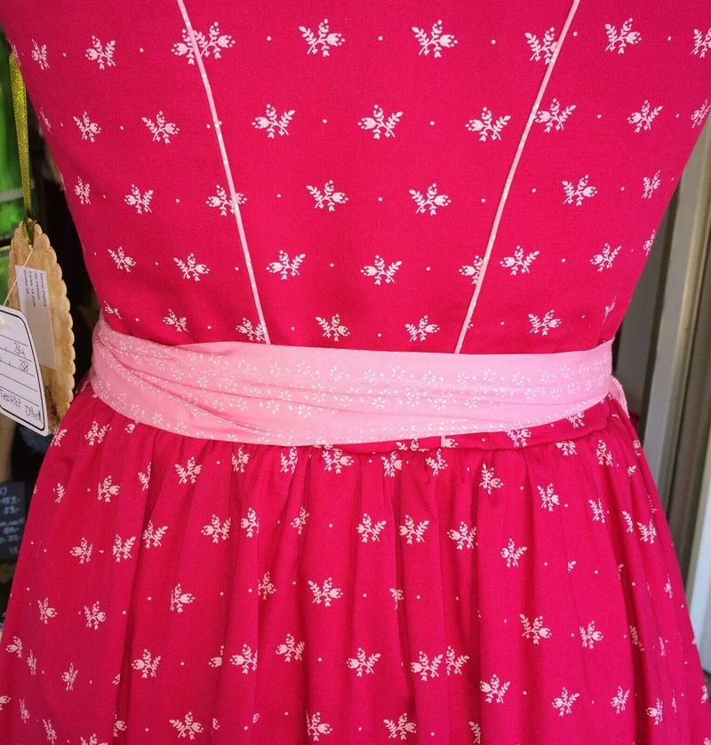 Dirndl Trentini, Palina, rosa pink, Midi 70 cm, Waschdirndl