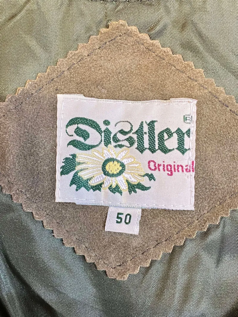 Vintage Trachtenweste Grün Gr. 50 – Distler Originals (Sale)