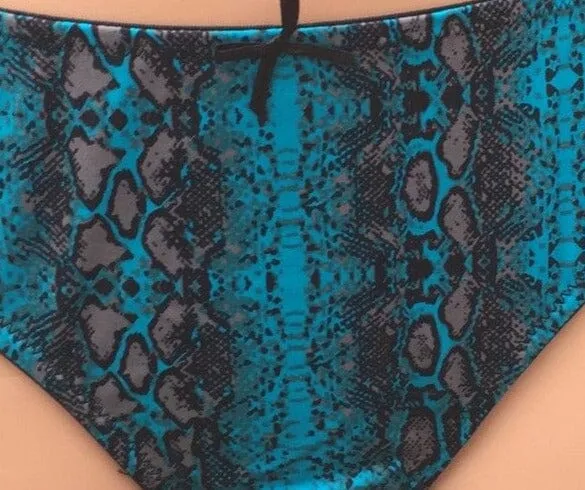 String, Slip, After Eden, schwarz, türkis, Spitze