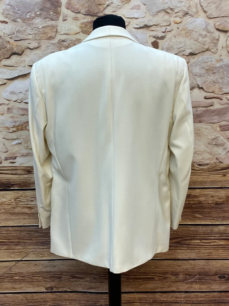 Vintage Dinner Jacket Creme – Smoking Sakko Herren Gr. 26