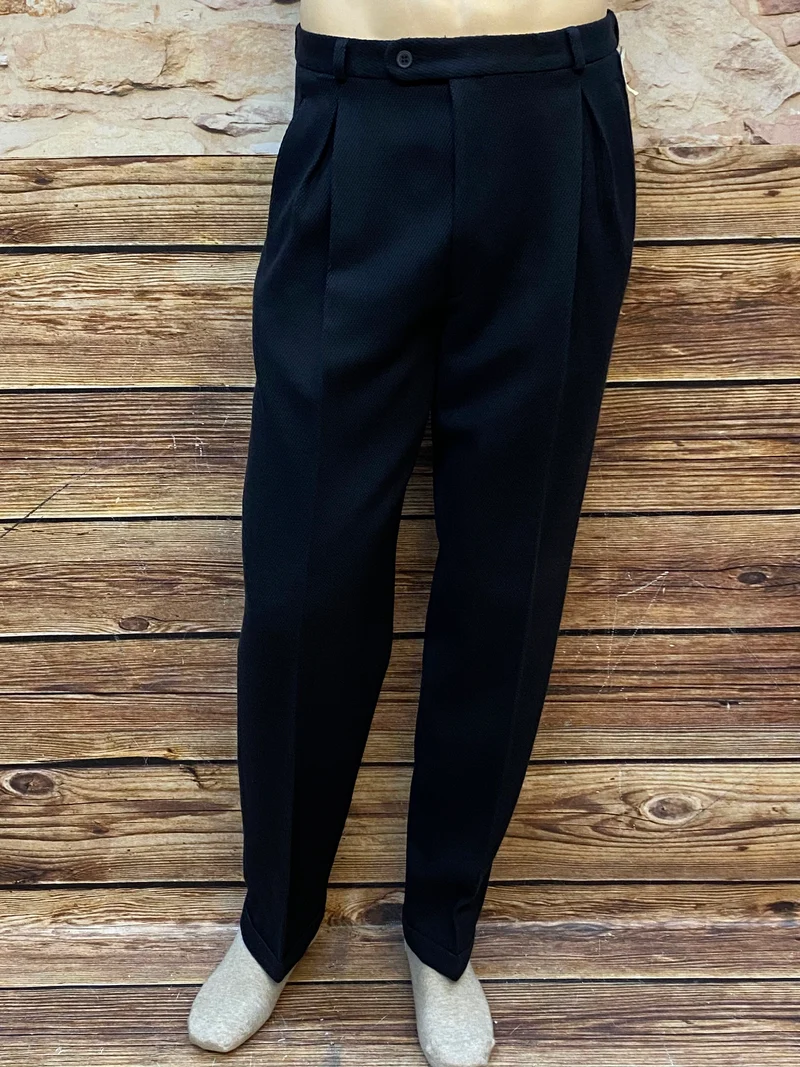 Retro Hose Herren 70er Jahre Vintage Stoffhose Gr. 50