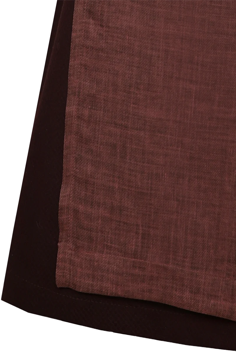 Midi-Dirndl mit Leinenschürze