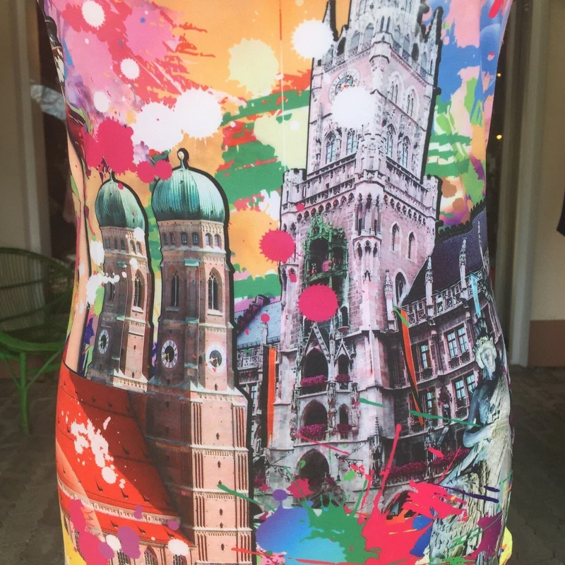 Trachtenshirt, München, bunt, Shirt, Stadt