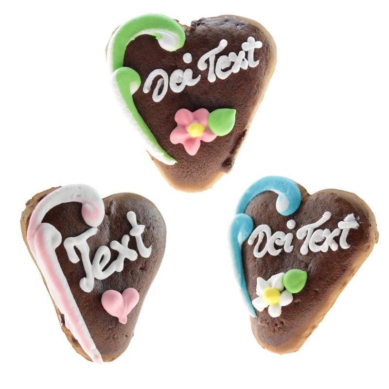 Individuelles Mini-Lebkuchenherz