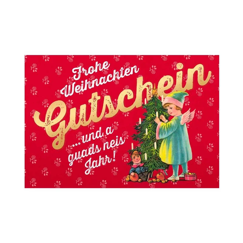 Weihnachtskarte "Gutschein"