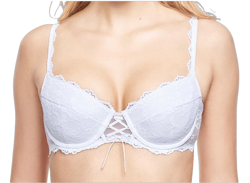 Dirndl BH, SUSA, weiß, Push up, Spitze