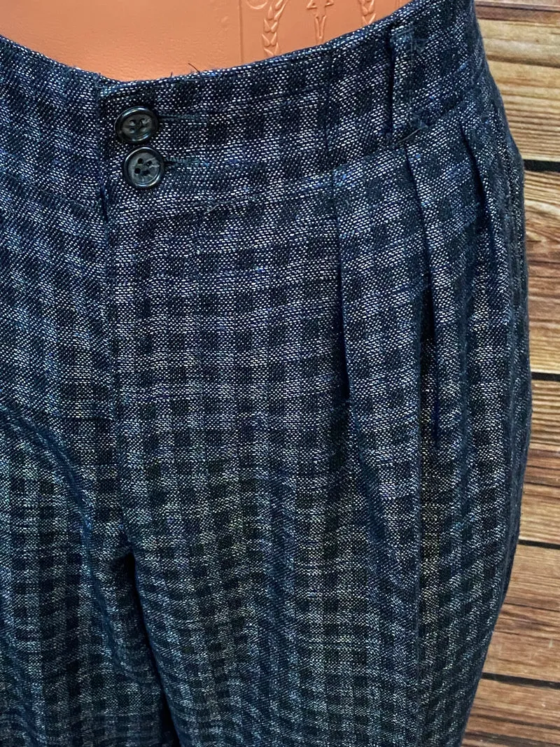 Vintage Damen Karottenhose 80er Jahre kariert Gr. 38