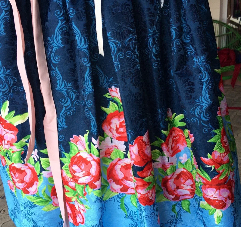 Dirndl Fuchs Trachten, Druckschürze, rosa, Midi 60 cm, Gr. 38