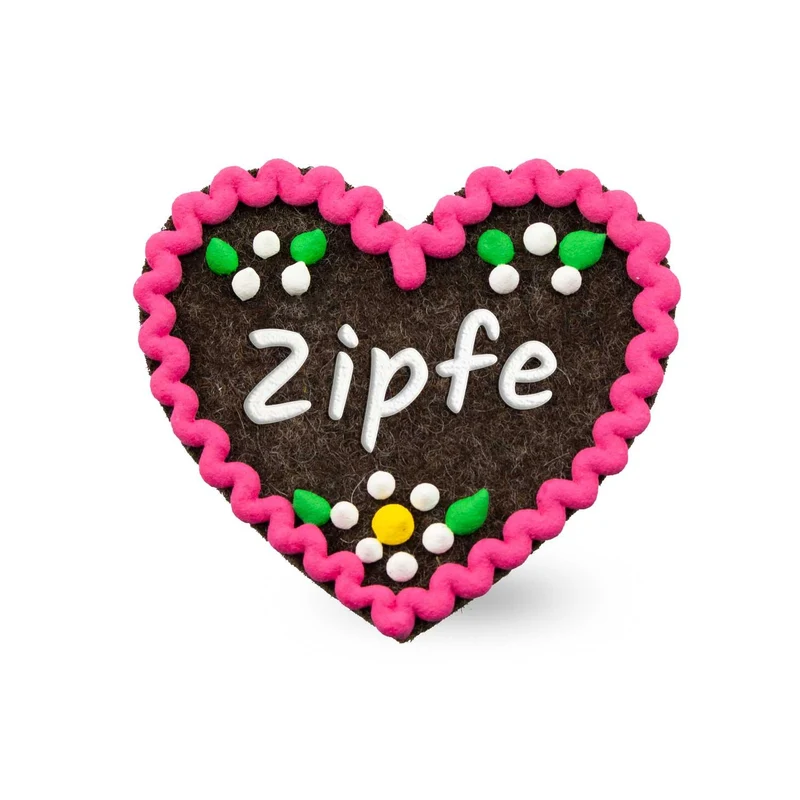 Filzherz-Anstecker "Zipfe"