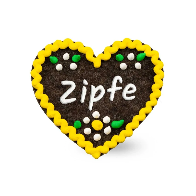 Filzherz-Anstecker "Zipfe"