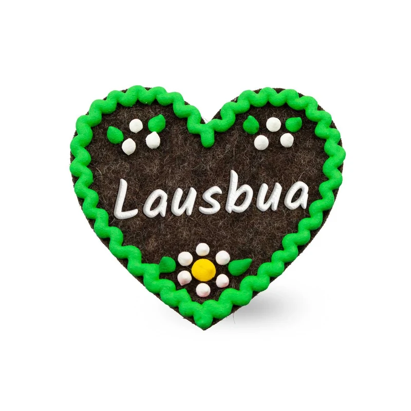 Filzherz-Anstecker "Lausbua"
