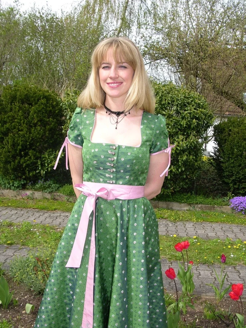 Dirndl Kleid Sportalm, Isadora, grün, Midi 70 cm