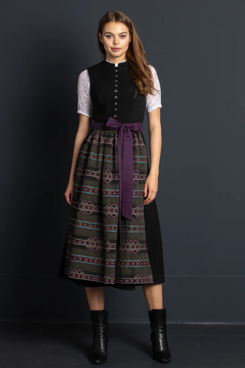 Almliebe Dirndl Bräurosl schwarz