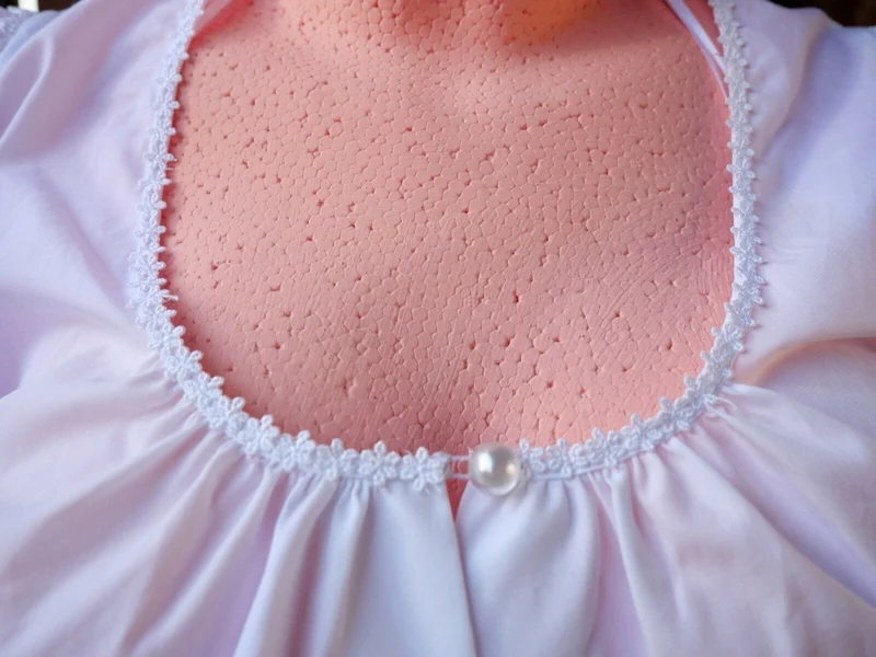 Dirndlbluse Krüger Madl, weiß, Knöpfe, Glockenärmel, Gr. 40