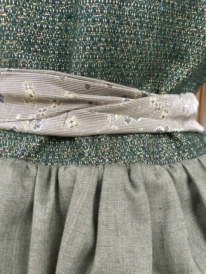 Dirndl Kinga Mathe, Michelle, grün, gold, natur, Midi 70 cm