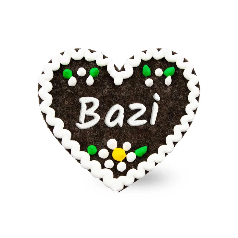 Filzherz-Anstecker "Bazi"